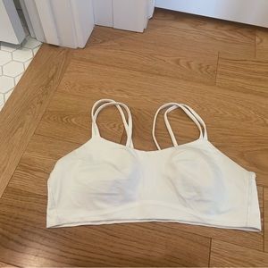 Lululemon white sports bra a-c size 12